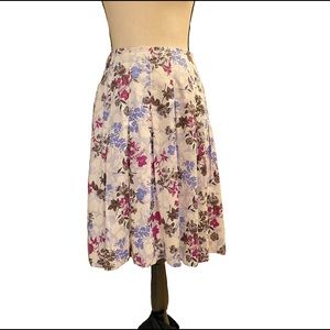 Talbots Flowered Skirt B4